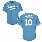 Los Angeles Dodgers #10 Justin Turner Light Blue Cooperstown Stitched Jersey JiaSu,baseball caps,new era cap wholesale,wholesale hats